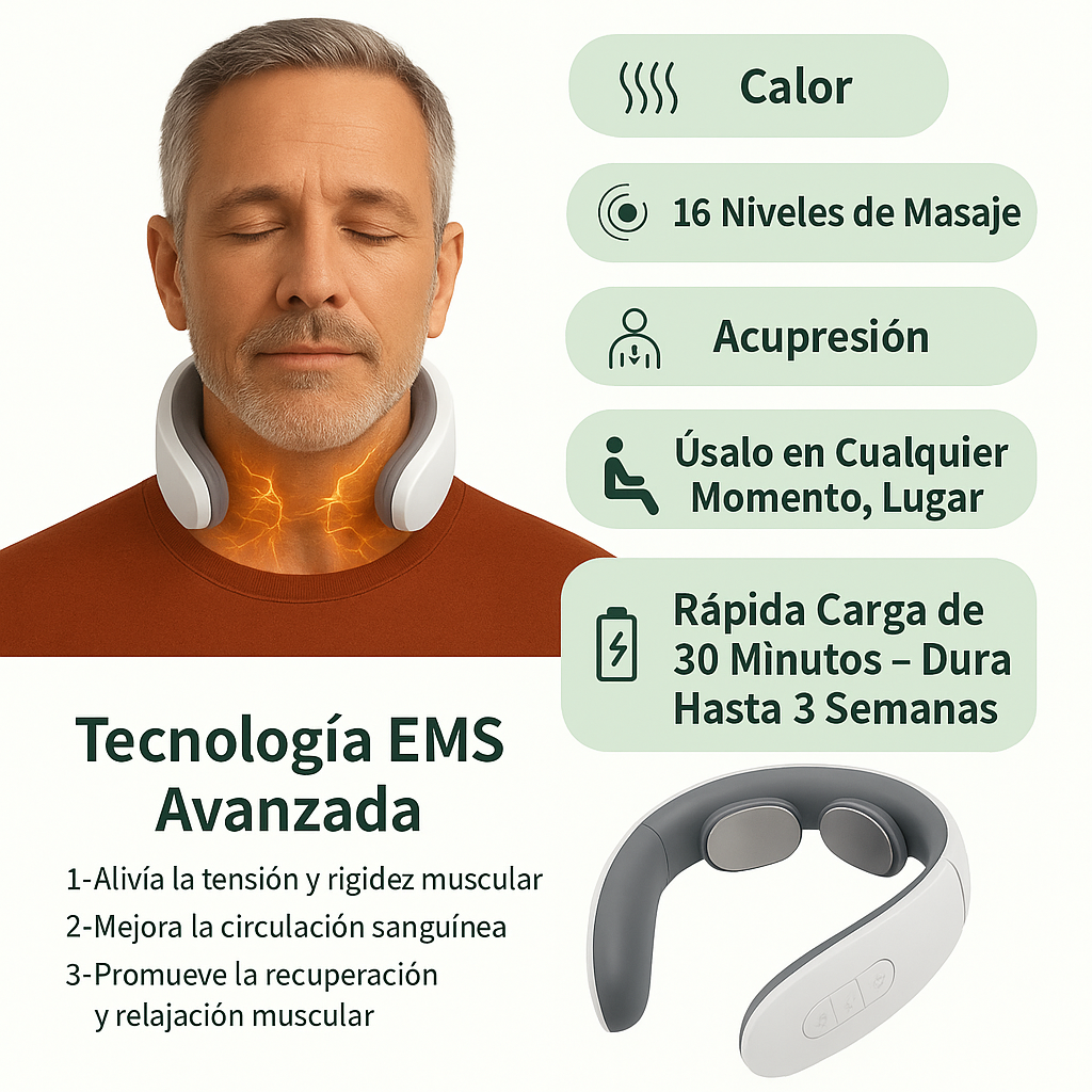 Masajeador Nexura Pulse™ + Almohada ortopédica (GRATIS)
